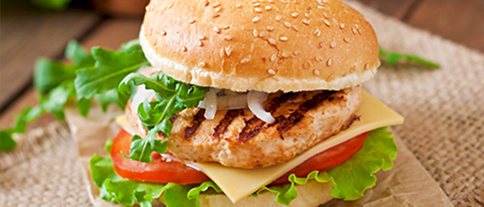 Gourmet Burger (chicken)  1/2 