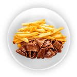 Kids Donner Meat & Chips 